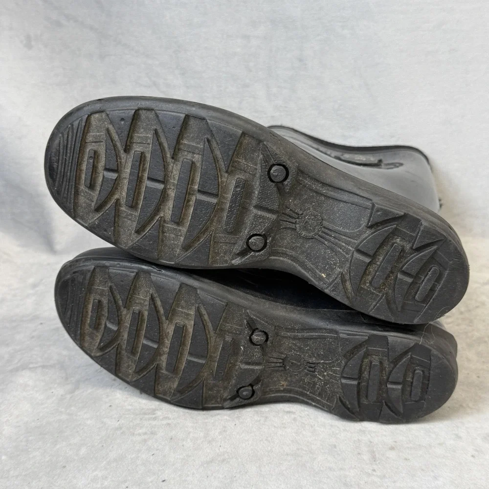 Kamik‎ Boots Mens Size 7 Black Rubber Waterproof Tall Rain Made In Canada